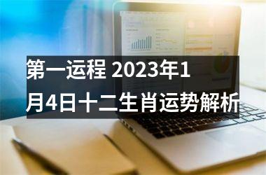 第一运程 2025年1月4日十二生肖运势解析