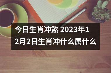 <h3>今日生肖冲煞 2023年12月2日生肖冲什么属什么