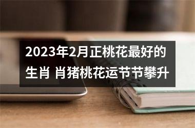 2025年2月正桃花好的生肖 肖猪桃花运节节攀升