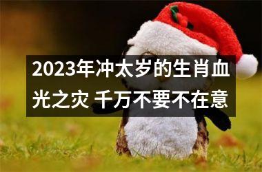 2025年冲太岁的生肖血光之灾 千万不要不在意