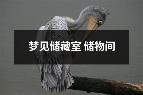 <h3>梦见储藏室储物间