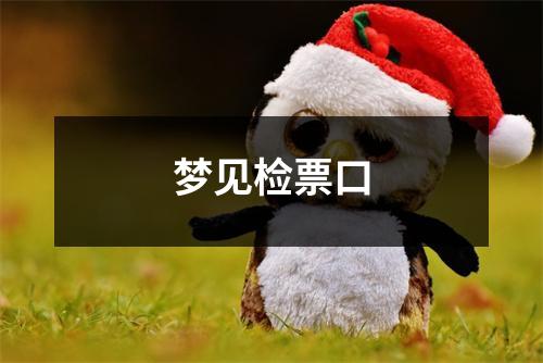 <h3>梦见检票口