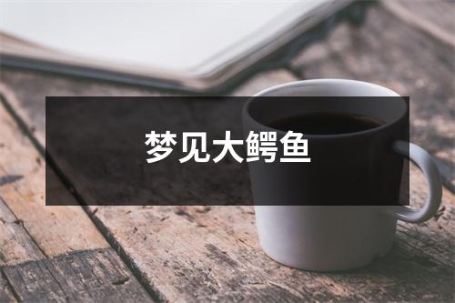 <h3>梦见大鳄鱼