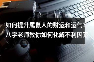 如何提升属鼠人的财运和运气？八字老师教你如何化解不利因素