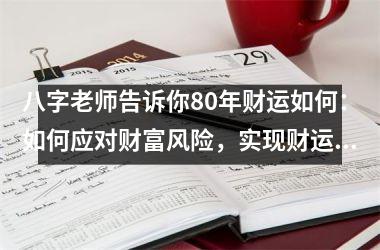 八字老师告诉你80年财运如何：如何应对财富风险，实现财运逆袭