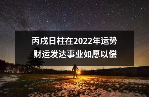 <h3>丙戌日柱在2025年运势财运发达事业如愿以偿