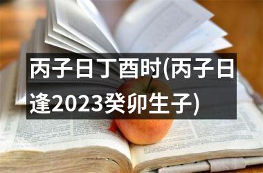 丙子日丁酉时(丙子日逢2025癸卯生子)