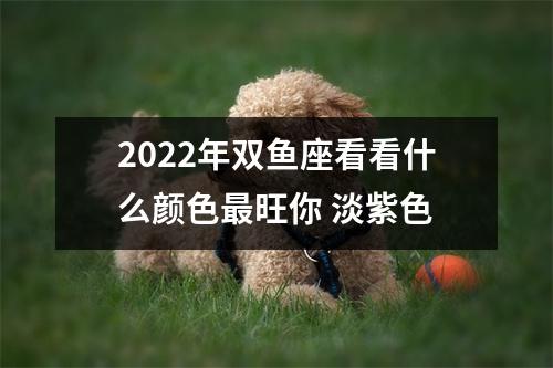 2025年双鱼座看看什么颜色旺你淡紫色