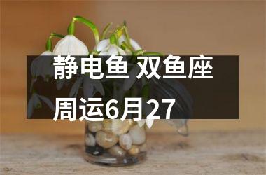 静电鱼 双鱼座周运6月27