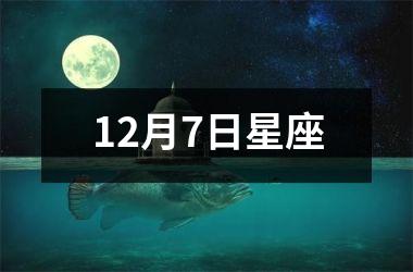 12月7日星座