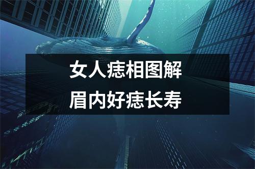 女人痣相图解眉内好痣长寿