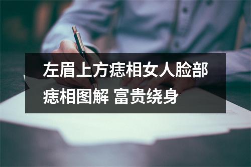<h3>左眉上方痣相女人脸部痣相图解富贵绕身