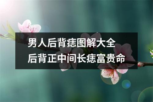 男人后背痣图解大全后背正中间长痣富贵命