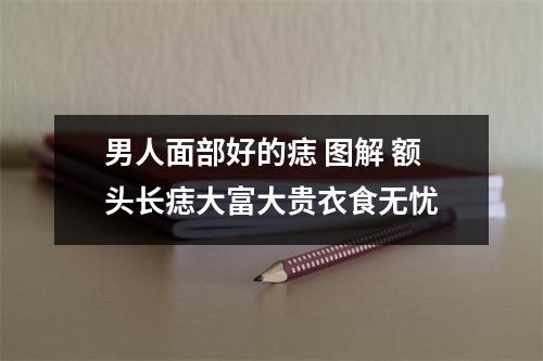 男人面部好的痣图解额头长痣大富大贵衣食无忧