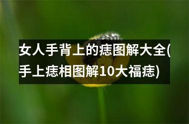 女人手背上的痣图解大全(手上痣相图解10大福痣)