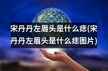 宋丹丹左眉头是什么痣(宋丹丹左眉头是什么痣图片)