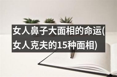 女人鼻子大面相的命运(女人克夫的15种面相)