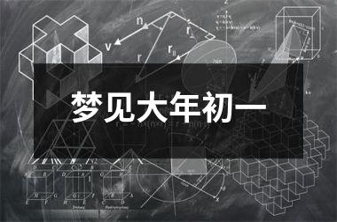 <h3>梦见大年初一