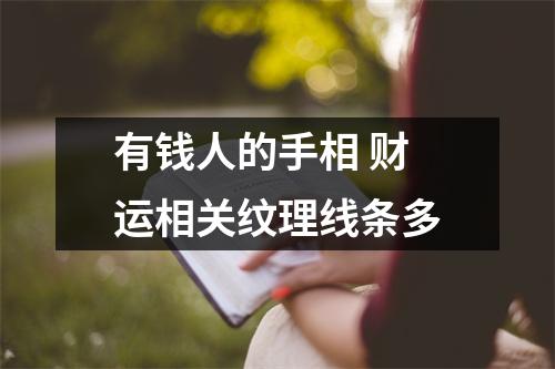 有钱人的手相财运相关纹理线条多