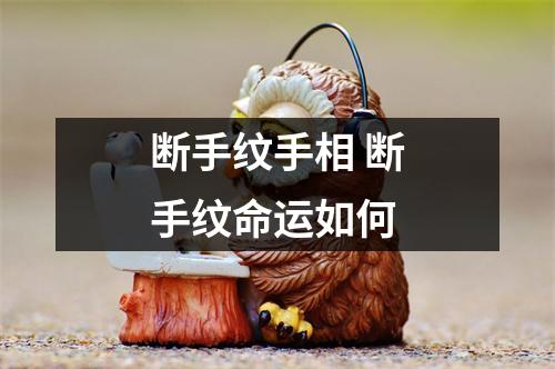 断手纹手相断手纹命运如何