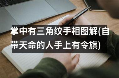 掌中有三角纹手相图解(自带天命的人手上有令旗)