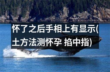 怀了之后手相上有显示(土方法测怀孕 掐中指)