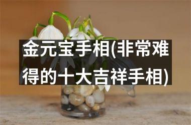 金元宝手相(非常难得的十大吉祥手相)