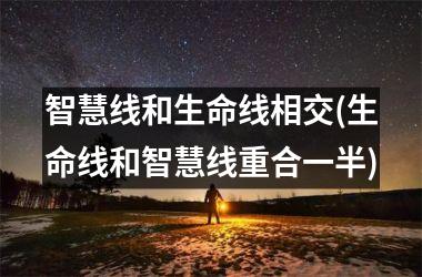 <h3>智慧线和生命线相交(生命线和智慧线重合一半)