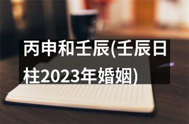 丙申和壬辰(壬辰日柱2025年婚姻)