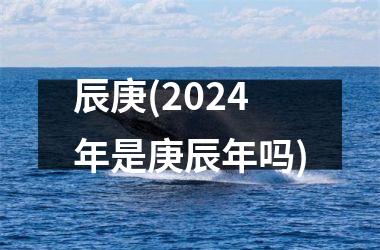 辰庚(2024年是庚辰年吗)
