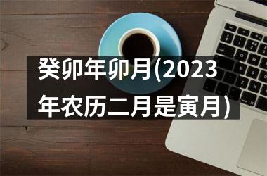 <h3>癸卯年卯月(2025年农历二月是寅月)