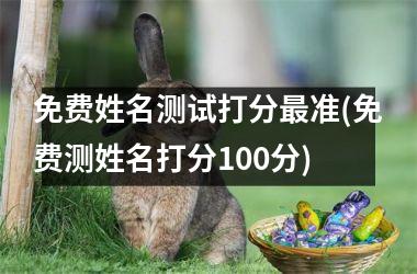 <h3>免费姓名测试打分准(免费测姓名打分100分)