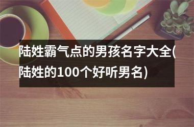 陆姓霸气点的男孩名字大全(陆姓的100个好听男名)