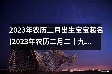 <h3>2025年农历二月出生宝宝起名(2025年农历二月二十九出生的宝宝)