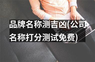 品牌名称测吉凶(公司名称打分测试免费)