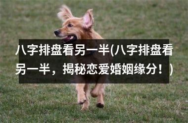 <h3>八字排盘看另一半(八字排盘看另一半，揭秘恋爱婚姻缘分！)