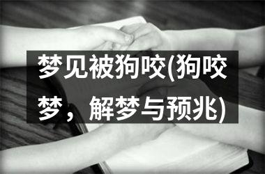 <h3>梦见被狗咬(狗咬梦，解梦与预兆)