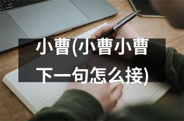 <h3>小曹(小曹小曹下一句怎么接)