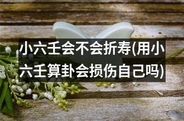 <h3>小六壬会不会折寿(用小六壬算卦会损伤自己吗)