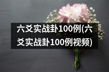 六爻实战卦100例(六爻实战卦100例)