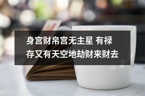 身宫财帛宫无主星有禄存