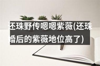 还珠野传嗯嗯紫薇(还珠