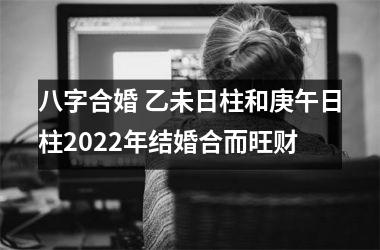 <h3>八字合婚 乙未日柱和庚午日柱2025年结婚合而旺财