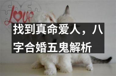 <h3>找到真命爱人，八字合婚五鬼解析