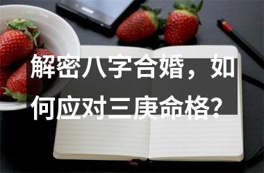 解密八字合婚，如何应对三庚命格？