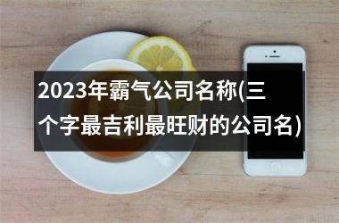 <h3>2025年霸气公司名称(三个字最吉利最旺财的公司名)