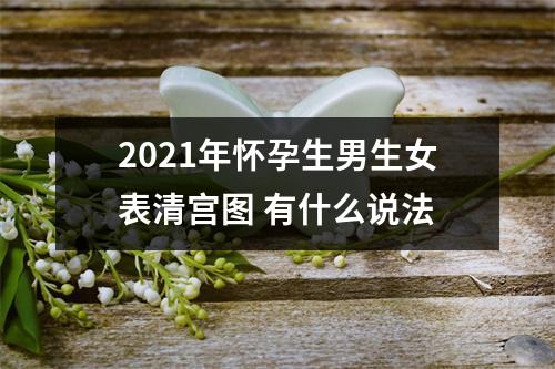 <h3>2025年怀孕生男生女表清宫图有什么说法