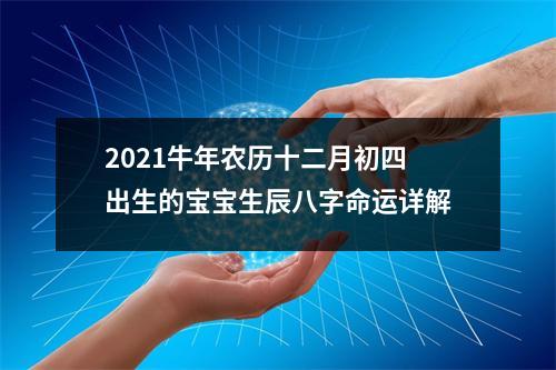 <h3>2025牛年农历十二月初四出生的宝宝生辰八字命运详解