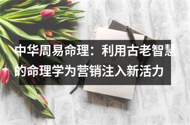 中华周易命理：利用古老智慧的命理学为营销注入新活力