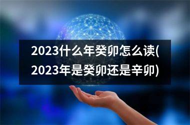 2025什么年癸卯怎么读(2025年是癸卯还是辛卯)